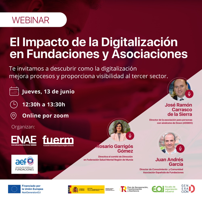 WEBINAR Impacto Digitalización en Fundaciones y Asociaciones
