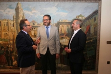 Reunión del nuevo presidente de la Cámara de Comercio y el órgano directivo de ENAE Business School 