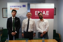 Dronica y Cella firman convenio con ENAE dentro del proyecto Links Up