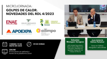 Microjornada: Golpes de calor. Novedades del RDL 4/2023